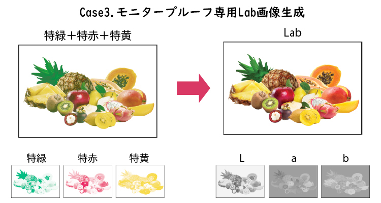 Case3.モニタープルーフ専用Lab画像生成
